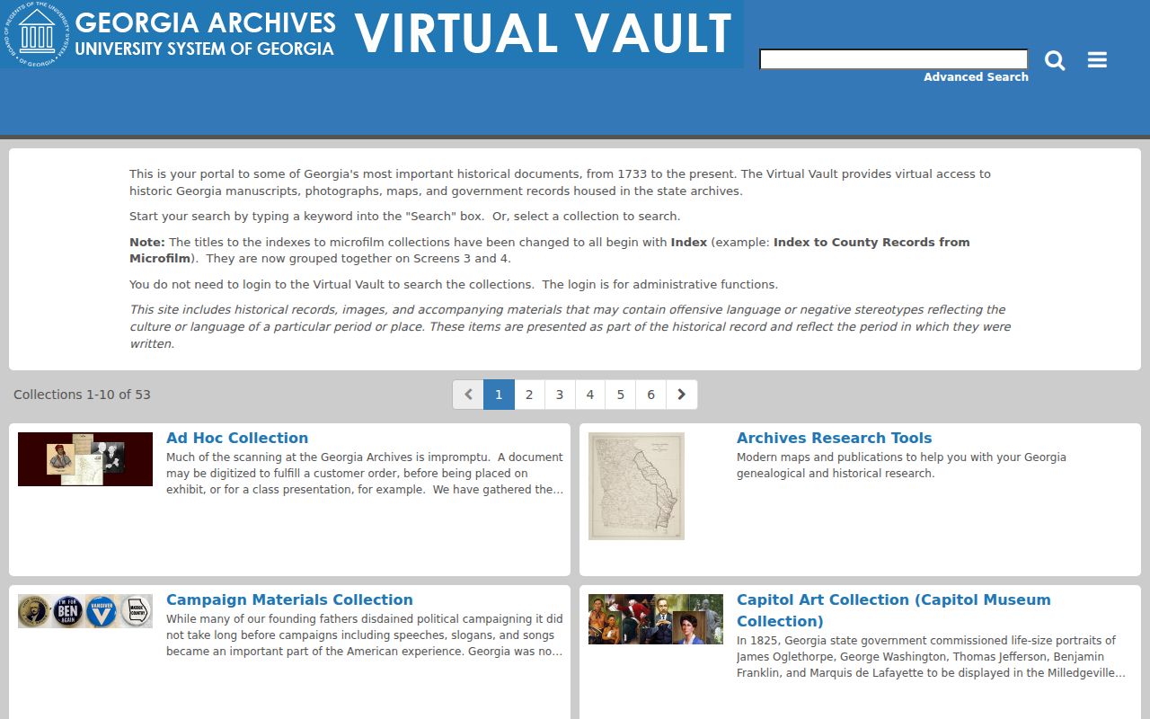 Richmond County people search in Georgia Archives Virtual Vault